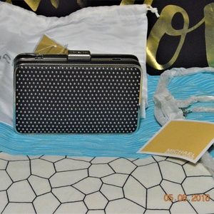 MICHAEL KORS Elsie Microstud Box Clutch Glazed